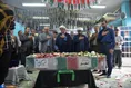 تشییع پیکر 5 شهید گمنام در واحد بوشهر