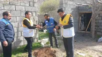 کارگزاران‌ حج و زیارت به یاد امام شهید امت و شهدای جنگ تحمیلی نهال کاشتند
