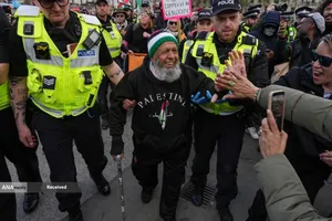 تجمع حمایت از فلسطین در لندن