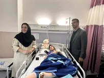 عیادت ساعی از دختر تکواندوکاری که در حملات رژیم صهیونی مجروح شده بود/ قول جالب رئیس فدراسیون به قادری