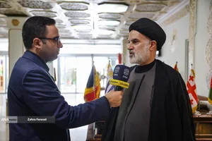 گفتگو با مهمانان خارجی آیین بدرقه آقای شهید ایران، رهبر شهید انقلاب
