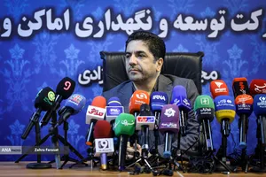 نشست خبری محمدعلی ثابت قدم، مدیرعامل شرکت توسعه و نگهداری اماکن ورزشی کشور