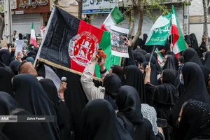 مراسم تشییع پیکر مطهر ۱۲ شهید جنگ رمضان
