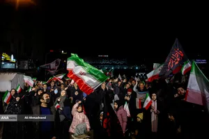 مراسم عزاداری در سوگ رهبر شهید انقلاب - میدان هفت تیر
