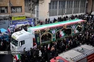 مراسم تشییع پیکرهای شهدای مدافع امنیت و مردم مظلوم