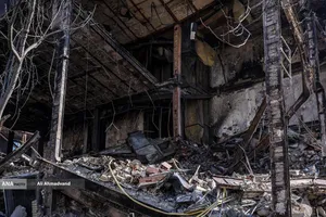 تخریب و آتش سوزی اموال عمومی در تهران