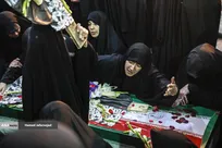 تشییع و خاکسپاری شهدای حملات رژیم صهیونیستی در قطعه ۴۲ بهشت زهرا(س)