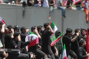 تشییع پیکر مطهر آقای شهید ایران و خانواده ایشان
