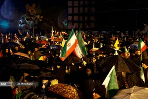 اجتماع مردمی در حمایت از رزمندگان اسلام - میدان شهید طهرانی&zwnj;مقدم
