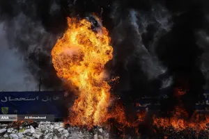 امحای ۲۰ تن مواد مخدر در تهران