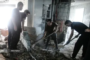 کمک نیروهای جهادی به جنگ زدگان