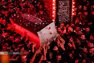 تشییع پیکر مطهر امام مجاهد شهید در کربلای معلی