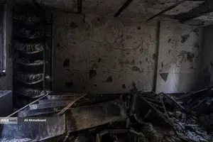 تخریب و آتش سوزی اموال عمومی در تهران