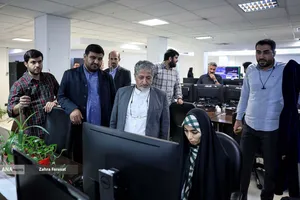 بازدید بیژن رنجبر رییس دانشگاه آزاد اسلامی از تحریریه چندرسانه ای خبرگزاری آنا