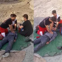 عملیات نجات مرد ۹۰ ساله از مرگ حتمی در کهگیلویه و بویراحمد