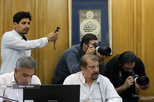 نشست خبری مهندس مهدی چمران رئیس شورای اسلامی شهر تهران