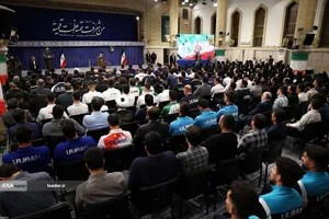 دیدار قهرمانان ورزشی و مدال&zwnj;آوران المپیادهای علمی با رهبر معظم انقلاب