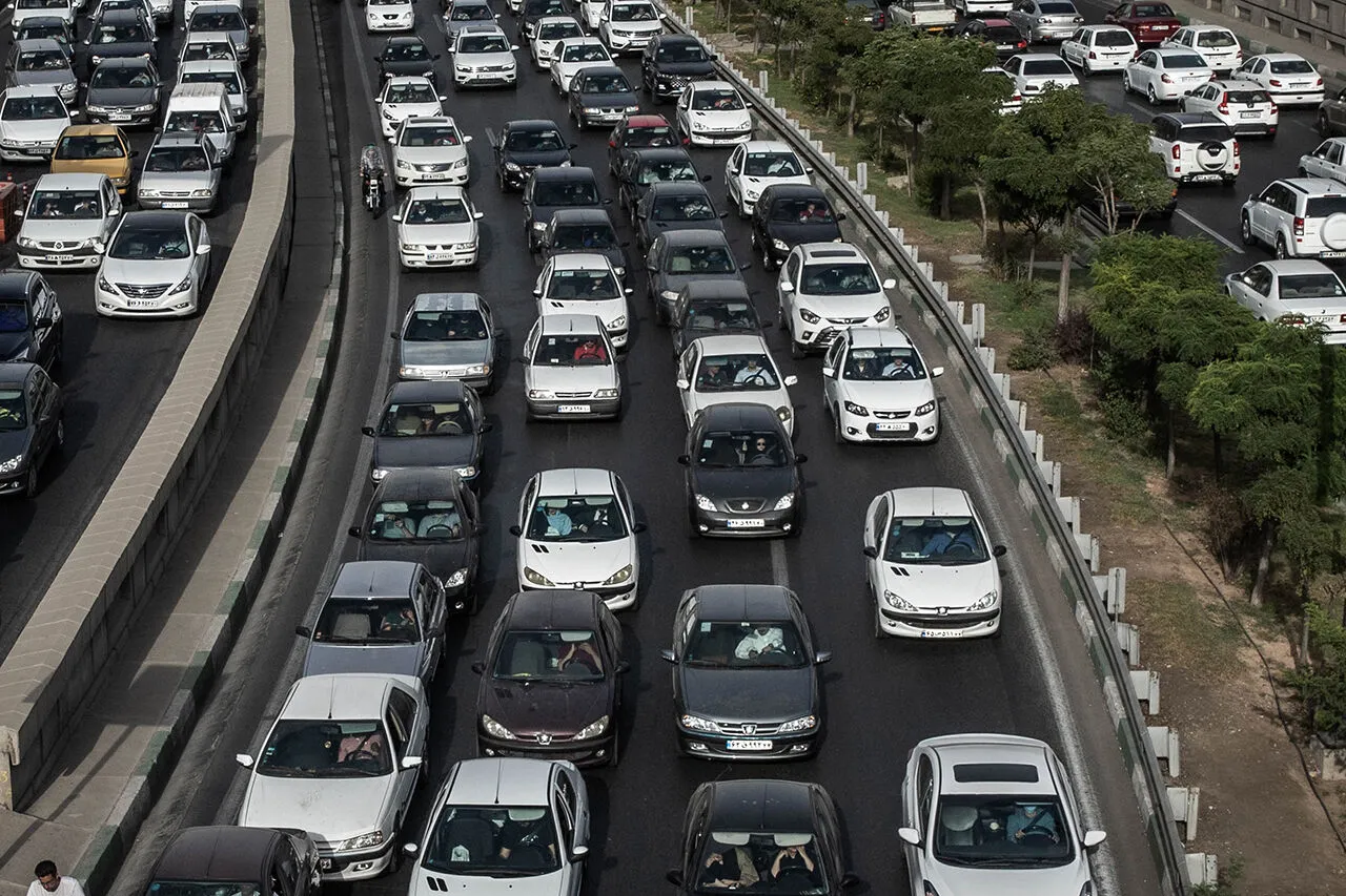 ترافیک سنگین تهران