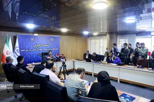 نشست خبری محمدعلی ثابت قدم، مدیرعامل شرکت توسعه و نگهداری اماکن ورزشی کشور