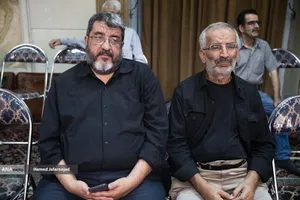 فواد ایزدی کارشناس بین الملل در مراسم چهلم شهادت حاج محمدسعید ایزدی(حاج رمضان)