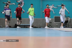 تمرین تیم ملی شمشیربازی جوانان ایران
