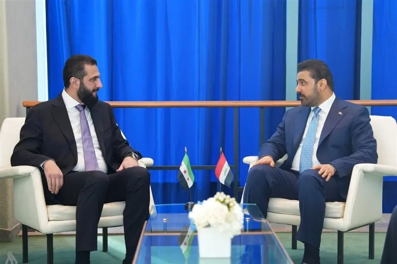 دیدار احمد الشرع محمد الجولانی با علی الزیدی