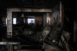 تخریب و آتش سوزی اموال عمومی در تهران