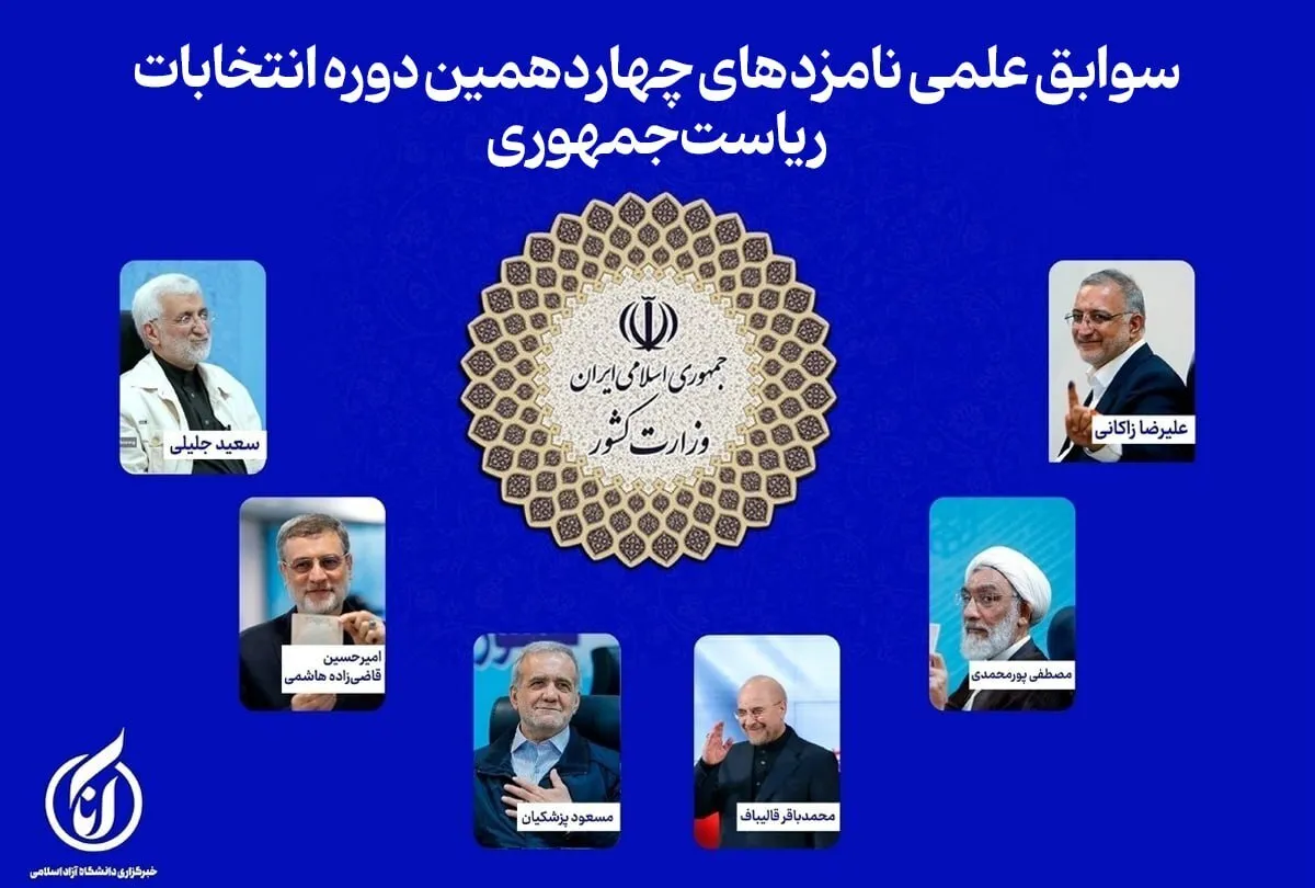 نگاهی به سوابق علمی نامزدهای چهاردهمین دوره انتخابات ریاست‌ جمهوری