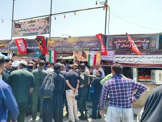 بازدید استاندار کردستان از روند ارائه خدمات در موکب شهید دکتر طهرانچی دانشگاه آزاد در مرز باشماق مریوان