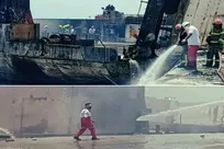 تلفات آتش‌سوزی اسکله متانول بندر دیر به ۴ نفر رسید