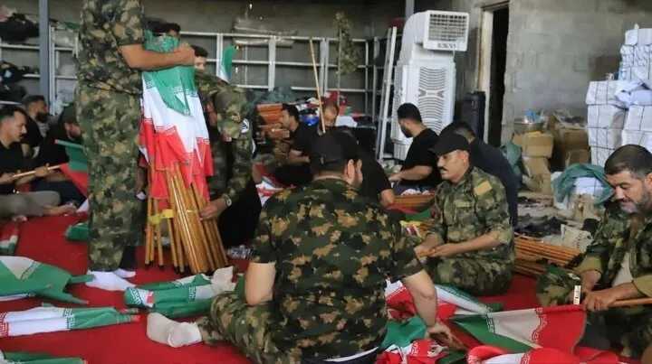 همکاری الحشد الشعبی برای مراسم تشییع رهبر شهید انقلاب در عراق