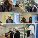 بازدید رئیس دانشگاه آزاد اسلامی قم از موکب‌های خدمت‌رسان به زائران مراسم تشییع امام شهید