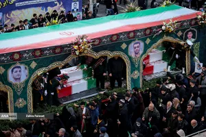 مراسم تشییع پیکرهای شهدای مدافع امنیت و مردم مظلوم