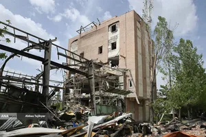 بازدید اصحاب رسانه از  خسارت وارده در دانشگاه شهید بهشتی