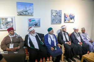 بازدید حجت&zwnj;الاسلام سیدعبدالفتاح نواب، نماینده ولی&zwnj;فقیه در امور حج و زیارت از موکب الاقصی فلسطینیان در مسیر مشایه و کربلای معلی 