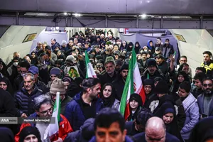 حضور مردم در متروی تهران - راهپیمایی روز قدس تهران