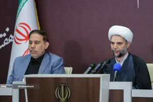 حجت&zwnj;الاسلام حمزه خلیلی معاون اول قوه قضائیه و اصغر جهانگیر سخنگوی قوه قضاییه
