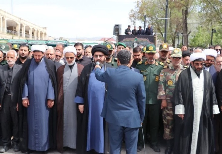 حماسه زنجان؛ وداع باشکوه با ۱۴ قهرمان در میان اشک و افتخار