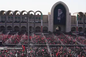 مراسم اقامه نماز بر پیکر امام شهید امت
