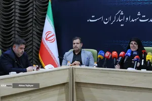 دکتر محمد کفاشی سرپرست معاونت بهداشت و درمان بنیاد شهید در  نشست خبری تخصصی تشریح عملکرد 