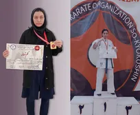 درخشش دانش‌آموز سما در مسابقات قهرمان قهرمانان کاراته