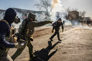 خشونت پلیس آمریکا علیه مردم معترض در شهرهای مینیاپولیس، نیویورک، سانفرانسیسکو، بوستون، واشنگتن دی&zwnj;سی و پراویدنس در ایالت رود آیلند