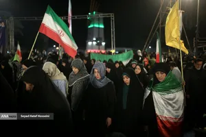 اجتماع مردم ساری در حمایت از رهبر انقلاب و نیرو&zwnj;های مسلح