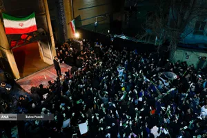 تجمع محکومیت هتک حرمت مساجد در مسجد بهشتی تهران