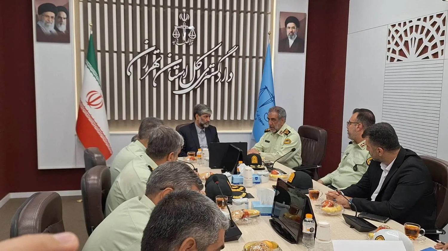دیدار رئیس دادگستری و فرمانده پلیس 