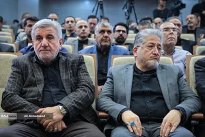 دکتر بیژن رنجبر رئیس دانشگاه آزاد اسلامی و محمدرضا مردانی رئیس سازمان بسیج اساتید کشور