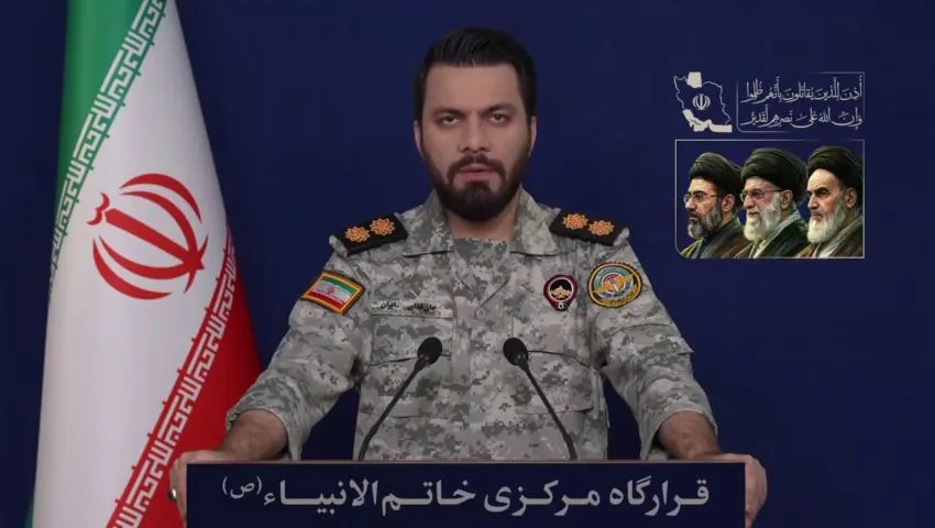 قرارگاه مرکزی حضرت خاتم الانبیا (ص)
قرارگاه خاتم الانبیاء
سخنگوی قرارگاه مرکزی خاتم‌الانبیا (ص)
سرهنگ دوم پاسدار ابراهیم ذولفقاری