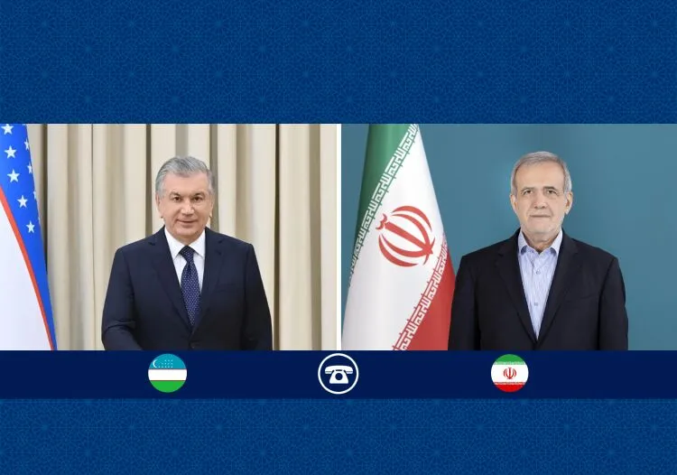 پزشکیان با رئیس جمهور ازبکستان