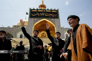 مراسم عزاداری رحلت پیامبر اکرم و شهادت امام حسن مجتبی(ع) در حرم رضوی