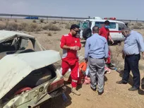 واژگونی پیکان در محور ساوه – همدان با ۵ مصدوم و یک جان‌باخته